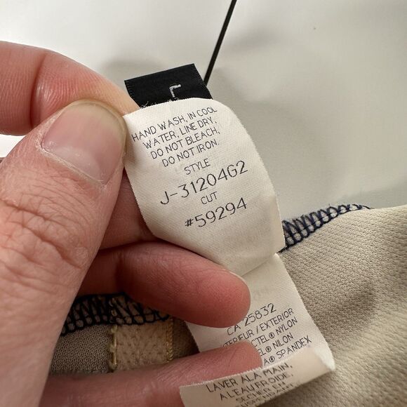 La Blanca by Rod Bettie One Piece Swimsuit Sz 16 Dark Blue Bathing Suit Textured - Picture 9 of 16